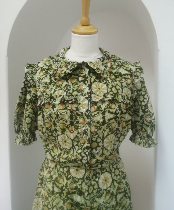 Vintage 70s 60s does 30s dress