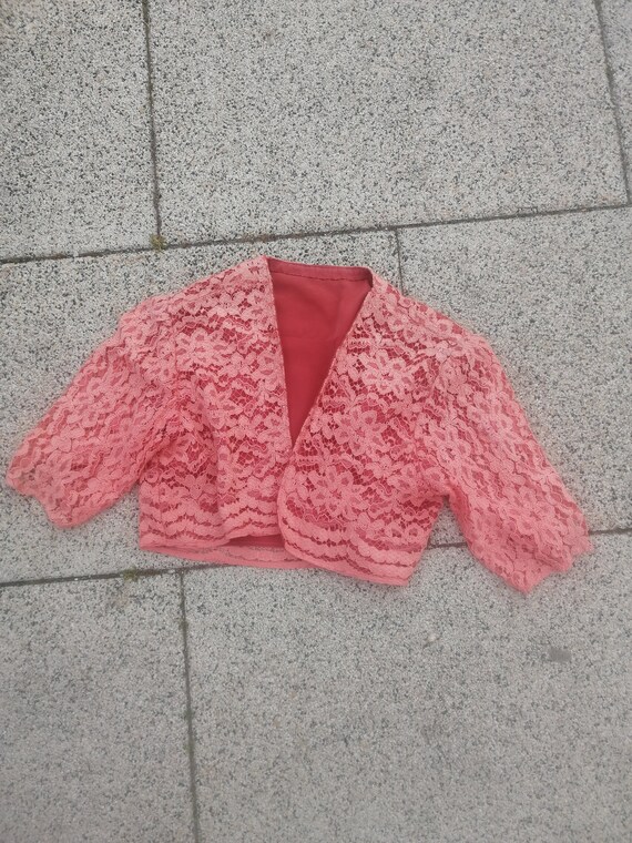 Vintage 40s 30s lace bolero
