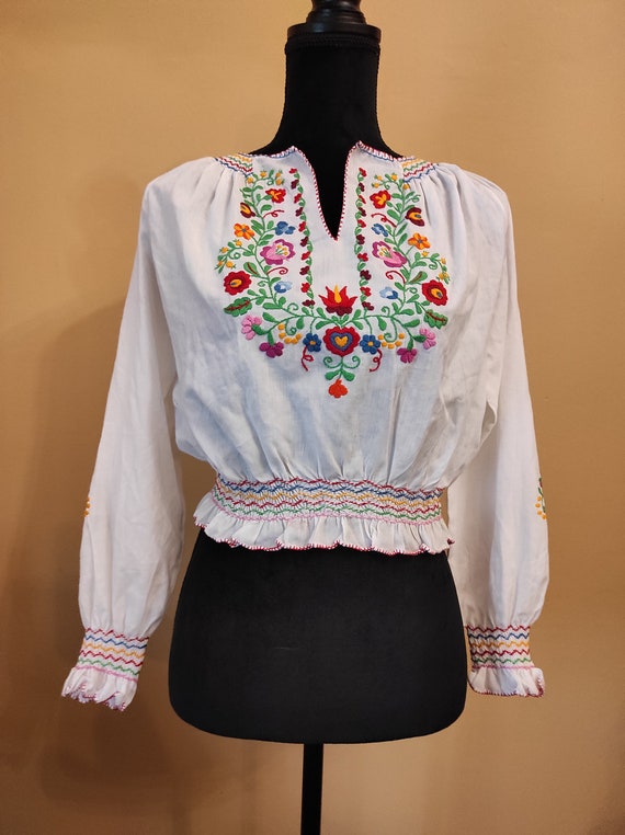 Vintage 50s 1950s blouse does 30s 1930s 40s 1940s