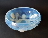 NEW LISTING Stylish Lalique Style Art Deco Jobling Opalique Fircone Pattern Large Cupped Fruit Bowl