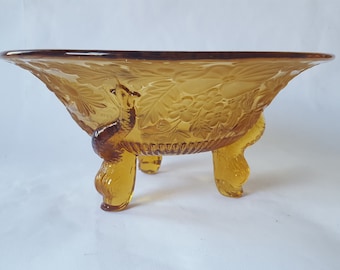 Pin Dish To Enjoy High Reputation In The International Market Art Glass Art Deco Sowerby Green Frosted Glass Large Vanity/dressing Table Tray