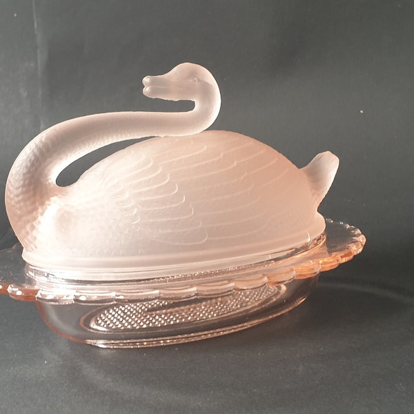 Glass Butter Dish Art Deco Etsy UK