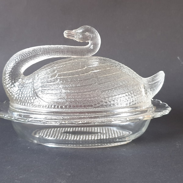 Swan Butter Dish Etsy