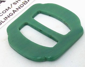 vintage belt buckle #47 sewing notions vintage green buckle art deco buckle deco green buckle 45x27mm Vintage buckle lucite buckle