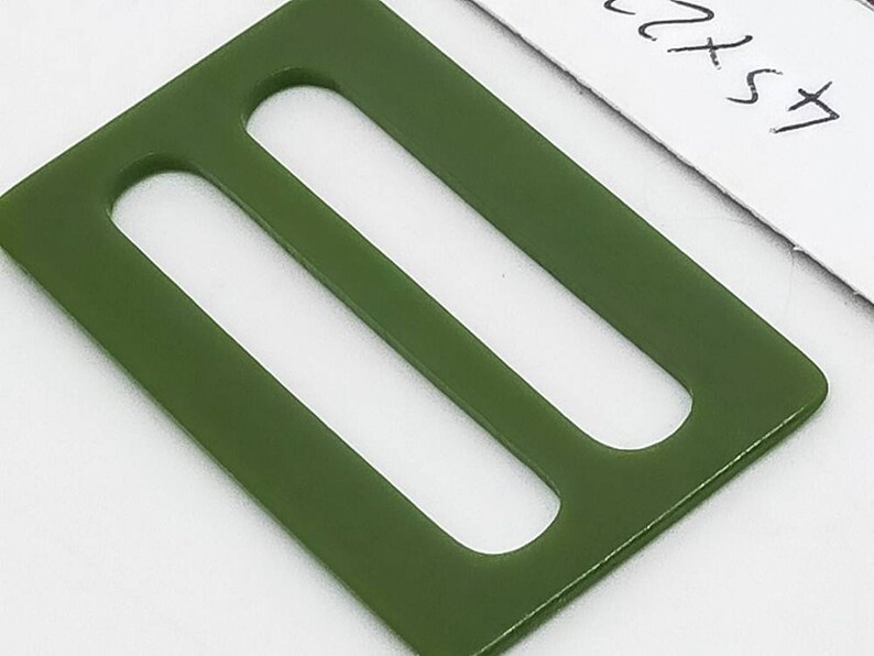 vintage belt buckle #47 sewing notions vintage green buckle art deco buckle deco green buckle 45x27mm Vintage buckle lucite buckle