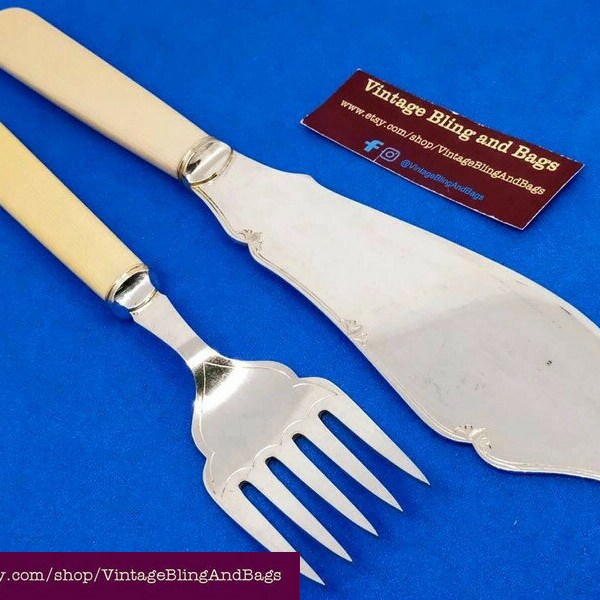 Antique Fish Server Etsy