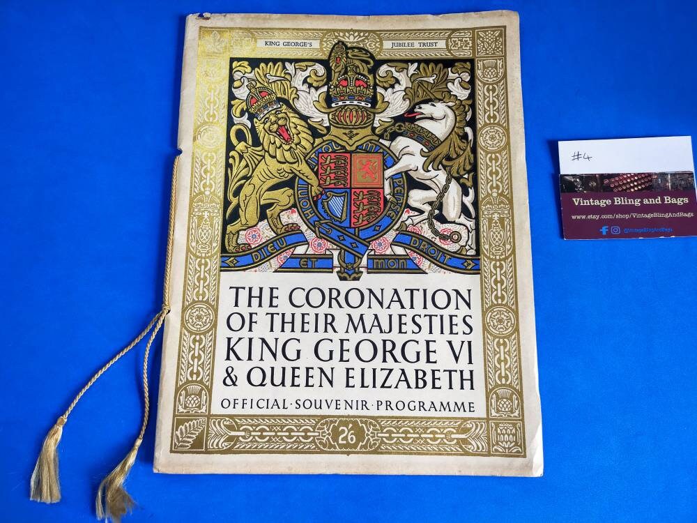 Deluxe 1937 King vi official coronation souvenir programme Royal