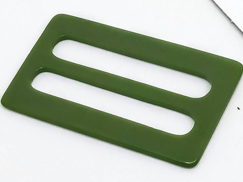 vintage belt buckle #47 sewing notions vintage green buckle art deco buckle deco green buckle 45x27mm Vintage buckle lucite buckle