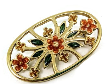 4x2.5cm 1980s vintage Avon flower brooch, vintage flower brooch, floral brooch, vintage 1980s Avon brooch pin, vintage brooch, gift for her