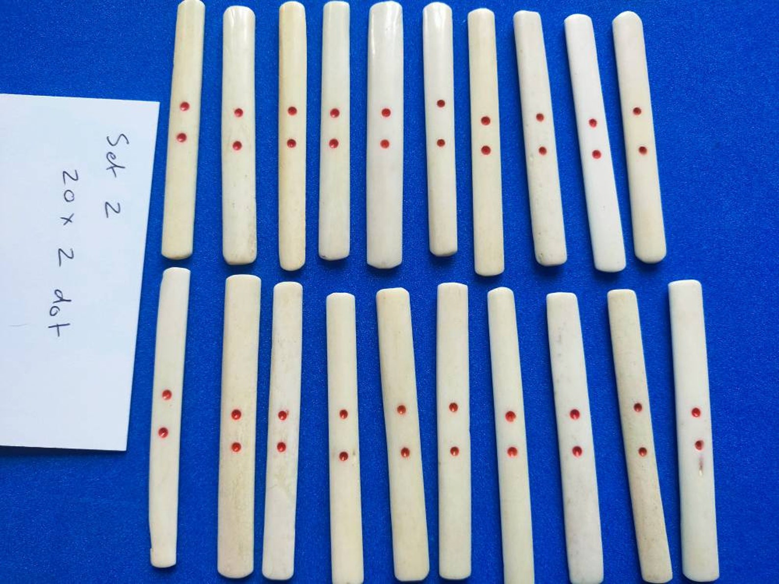 20 antique bone Mahjong gambling sticks Vintage Mahjong Etsy