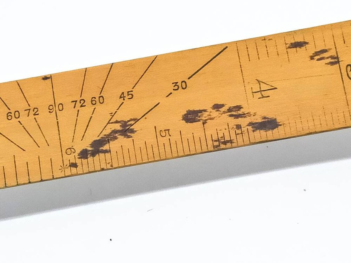 Helix 21/28 12 Vintage protractor ruler in 8/10/12/16th Etsy