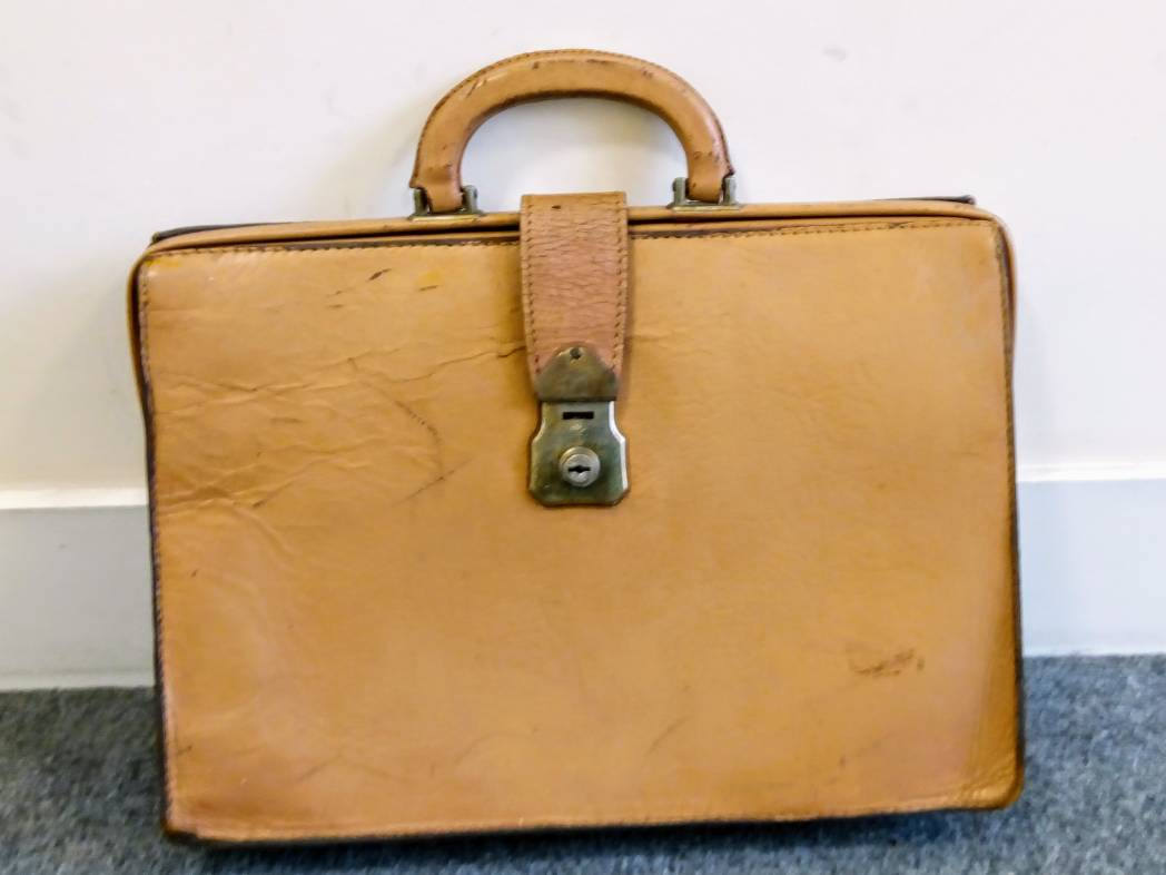 Vintage Leather Briefcase Vintage Briefcase Gladstone Bag Etsy UK