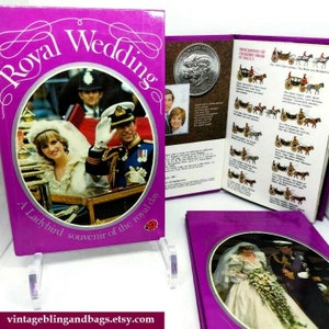 Vintage ladybird book 1981 Charles and Diana&#39;s wedding souvenir book, vintage royal wedding, Royal memorabilia, vintage children&#39;s books