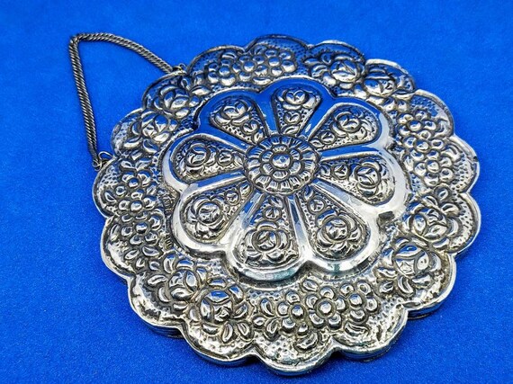13cm Antique vintage 900 Silver Turkish Wedding mi