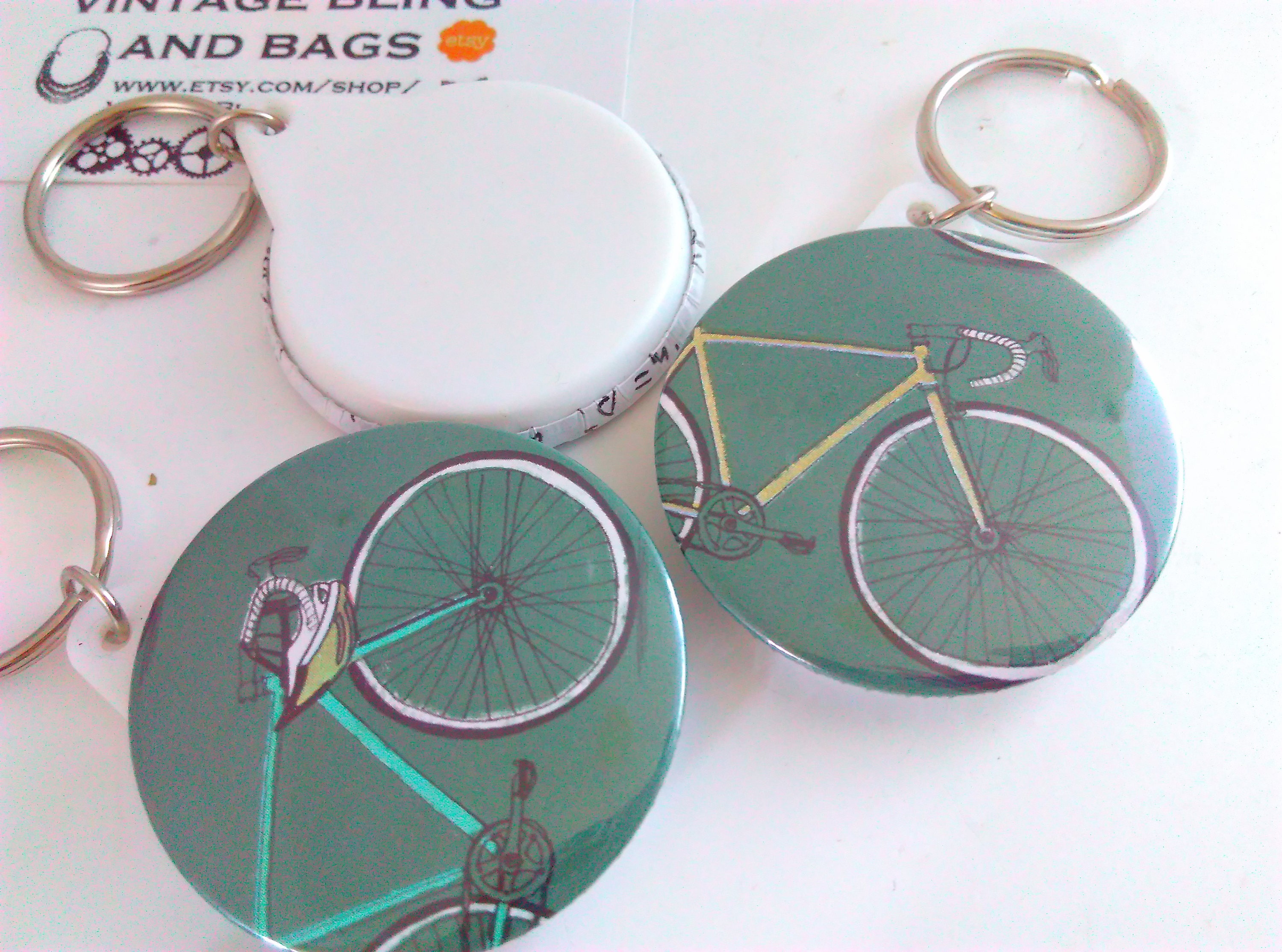 Handmade bicycle key ring bicycle key chain cycling key Etsy