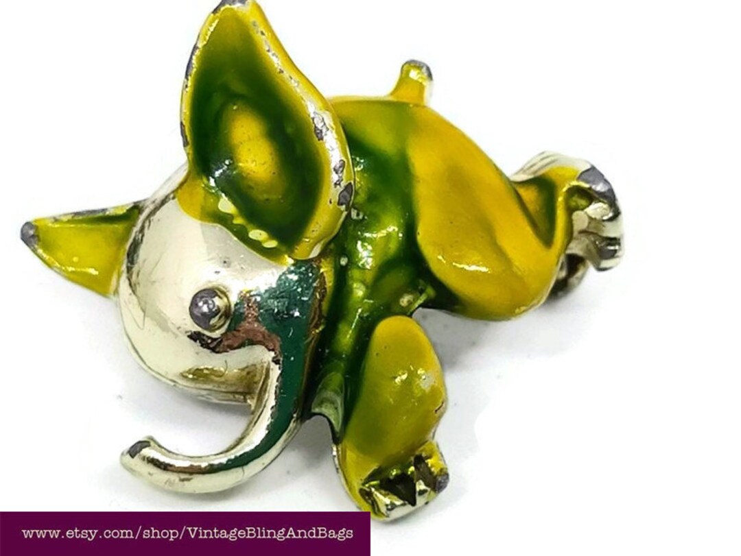 23mm 1950s Vintage Elephant Brooch Vintage Brooch Kitsch Etsy UK