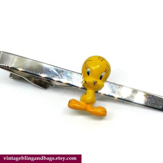 58mm 1998 Vintage Warner Brothers Tweety Pie tie … - image 3