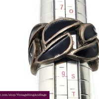 1980-e е годы mandai винтажное черное эмалированое колцц 58,4 м о окжжжжжж,,, за за за за за за за зе зе зе зе зе зе зе зе зе зtal оаж зе зtal заж зе зtal tiva , черное колцц, колцц заявления, э эмалированое колц