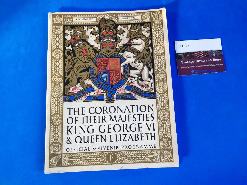 1937 King VI and Queen Elizabeth Official Coronation Souvenir