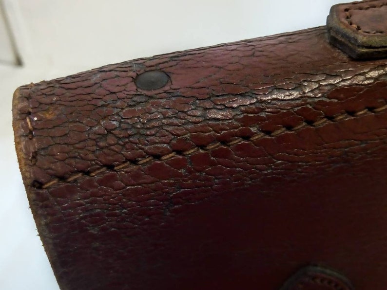 hide leather satchel school satchel vintage laptop bag brown vintage satchel school bag 40x30cm Vintage leather satchel messenger bag