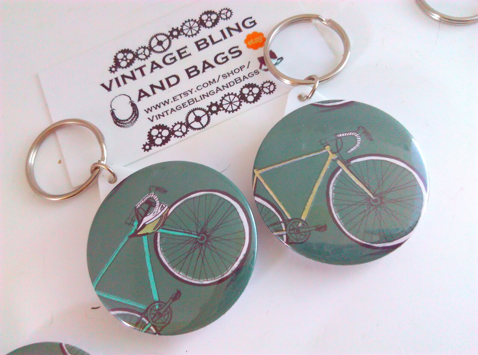 Handmade Bicycle Key Ring Bicycle Key Chain Cycling Key Etsy