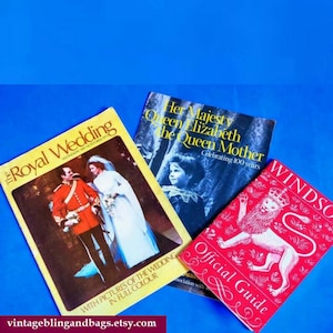 1950s-2000 royal ephemera memorabilia, 1973 Princess Anne&#39;s wedding, ephemera, 2000 The Queen Mother 100th birthday, 1958 Windsor Castle