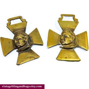 Antique Queen Victoria commemorative horse brass, Queen Victoria royal memorabilia, horse brasses, Queen Victoria memorabilia, Victoriana #2