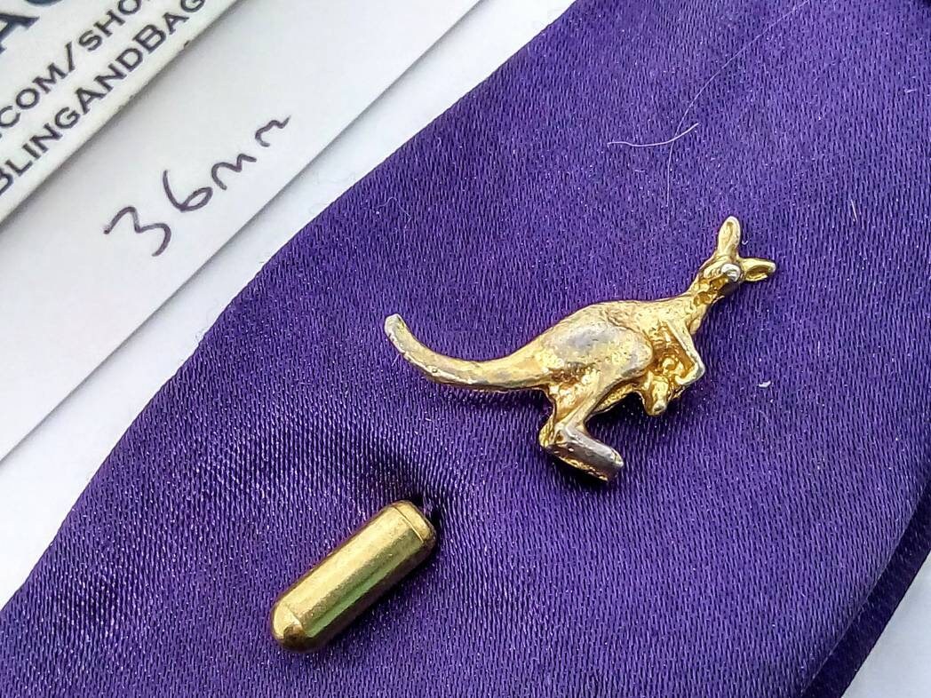 36mm Vintage kangaroo tie pin vintage kangaroo stick pin Etsy