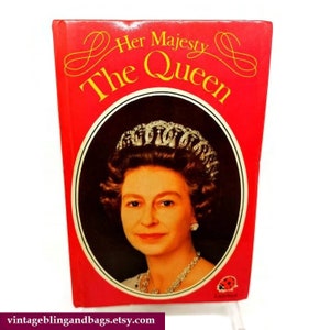 1986 Libro vintage de mariquita &quot;Gente famosa&quot;, libro de Su Majestad la Reina, recuerdos reales vintage, libros antiguos, libro de la reina Isabel II