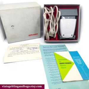 1961 vintage Morphy Richards Electric Razor Shaver, Model EBA.1 instructions, vintage grooming, midcentury electric shaver, male grooming