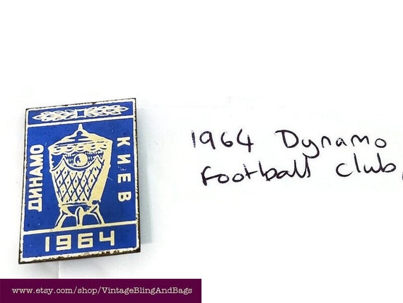 Broche Dynamo Kiev Football Club - Pin's Vintage Aluminium - Ukraine
