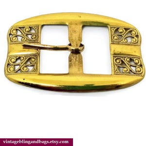 Unused 68x47mm 1970s vintage metal buckle, metal buckle, vintage buckle, ornate metal buckle, vintage belt buckle, vintage haberdashery #11