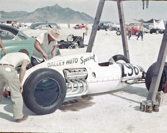 Bonneville Salt Flats Utah - Bonneville Racer Drag Car - 1950&#39;s