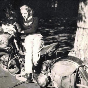 Cool  Girl  With Her Harley - Woman Motorcycle Rider