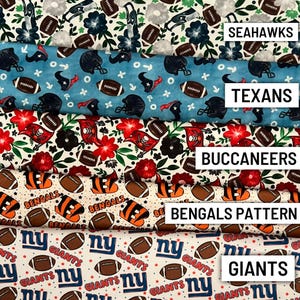 Football Head wraps, Baby Turban, Bow, Hand-tied Bows, Handmade, Stretch, Accessory, Adjustable Headbands, Steelers, Packers, Cowboys, Rams image 5