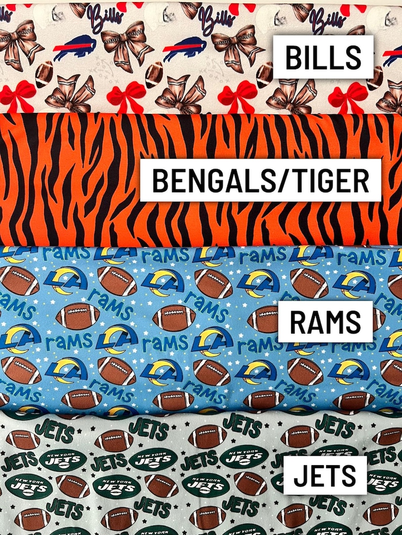 Football Head wraps, Baby Turban, Bow, Hand-tied Bows, Handmade, Stretch, Accessory, Adjustable Headbands, Steelers, Packers, Cowboys, Rams image 4