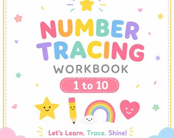 Number Tracing Workbook 1–10 – Preschool Counting Practice Sheets (PDF Download)