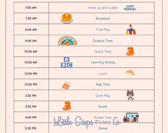 My Little Day- Toddler Daily Routine Chart