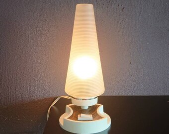 Vintage lamp, glass, bed lighting, plastic, 70&#39;s design