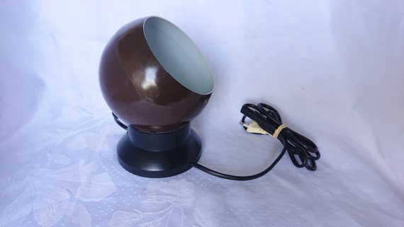 Benny Frandsen ES Horn Magnetic Ball Lamp, Basic Model 513, Brown Sphere Wall Light ABO Randers Danish Design Iconic European Light 1970s