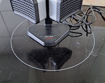 Philips N8402 Stereo Microphone, small double microphone, vintage