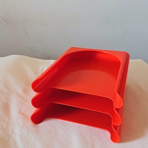 Organizador modular de plástico e papel Schweizer Design Germany Space Age