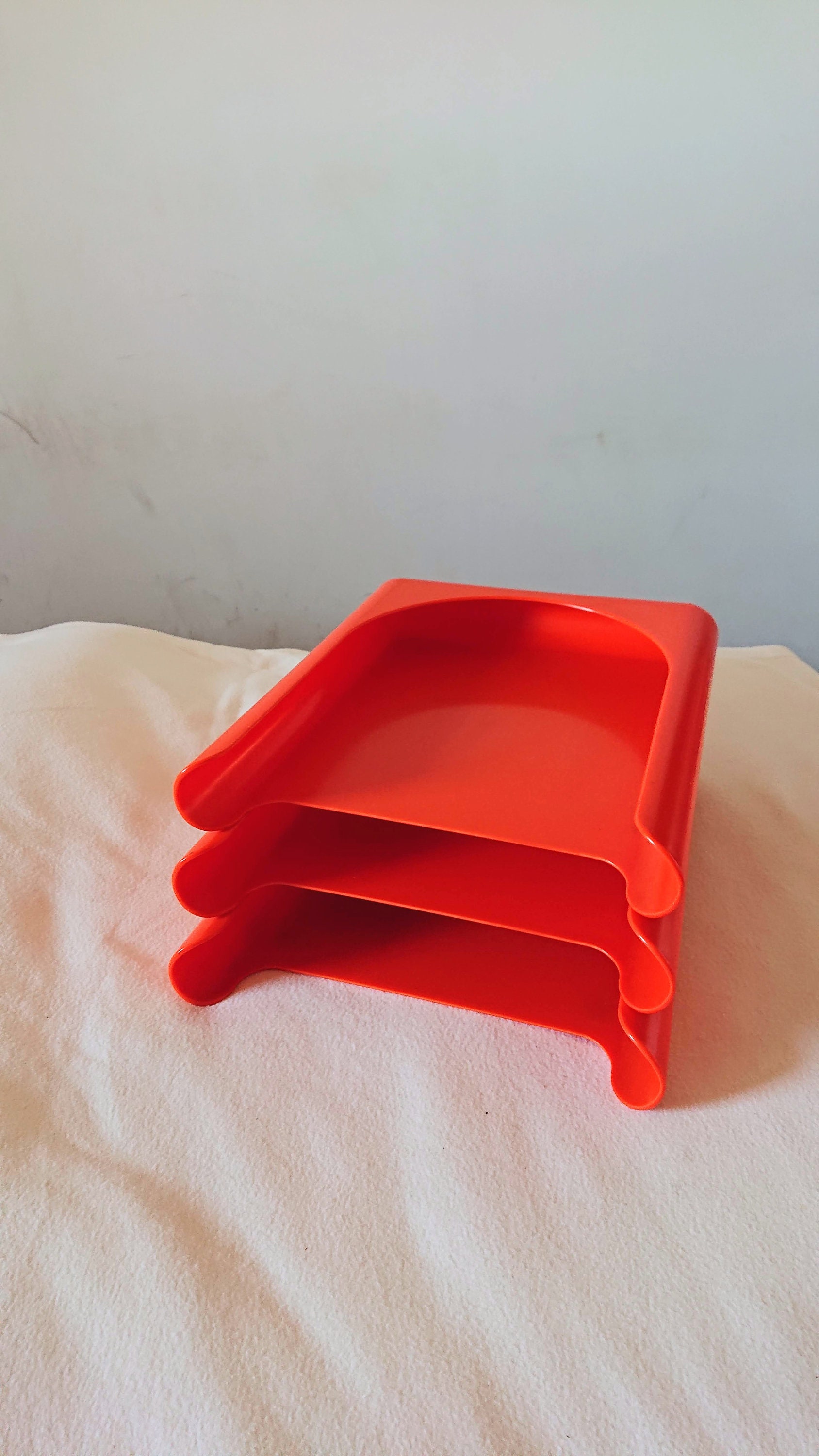 Schweizer Design Germany Space Age modular plastic paper organizer