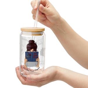 Buchliebhaber Sipper Glas, 16 Unzen - Nur noch ein Kapitel Trinkgeschirr, Lesegeschenk, literarische Tasse, Bibliophile Becher, Bibliothekar Geschenk, lesend