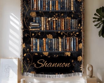 Custom Woven Book Blanket: Dark Romance Reader Gift