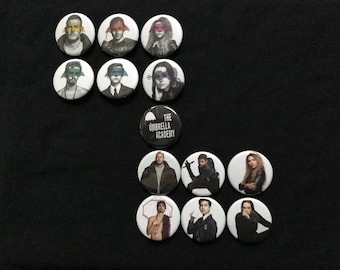 Botones de pinback de The Umbrella Academy
