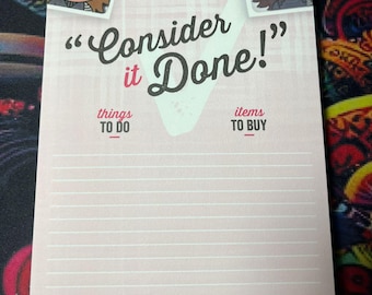 Bucky Barnes To Do List Notepad (On Sale! Going Out Of Stock!)