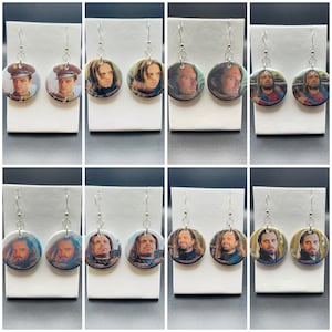 Bucky Barnes Button Earrings