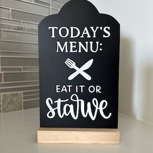 Kitchen Menu Sign (Two-Sided)