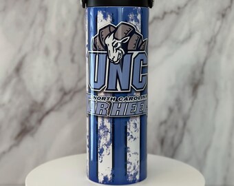 Vaso térmico de acero inoxidable de 20 oz de los UNC Tar Heels.